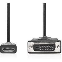 Nedis HDMI™ Kabel | HDMI™ Connector | DVI-D 24+1-Pins Male | 1080p | Vernikkeld | 3.00 m | Recht | PVC | Zwart | Label - CCGL34800BK30 - thumbnail