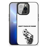 iPhone 13 Pro Max | Telefoon Hoesje | Gun Don't Touch My Phone - thumbnail
