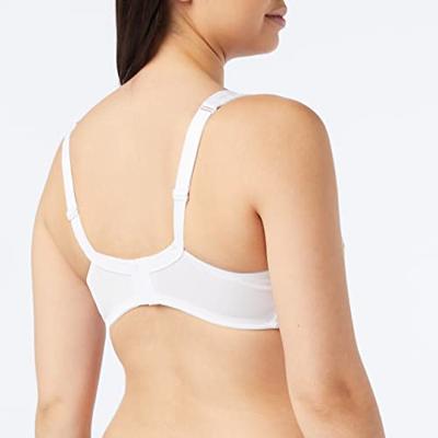 Sassa Mode soft Bh zonder beugel - 12906 - Brede bandjes - bh Grote maten - Wit - Huidskleur