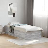 Bedframe bewerkt hout grijs sonoma eikenkleurig 90x190 cm - thumbnail