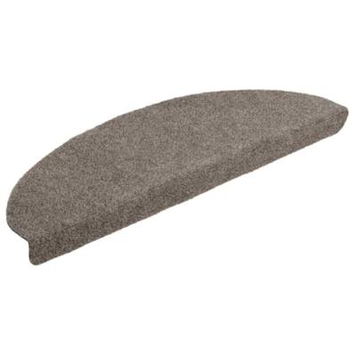 VidaXL Trapmatten zelfklevend 10 st 65x21x4 cm beige halfrond groot