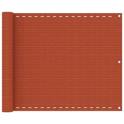 Balkonscherm 75x300 cm HDPE oranje
