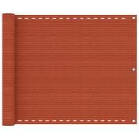 Balkonscherm 75x300 cm HDPE oranje - thumbnail