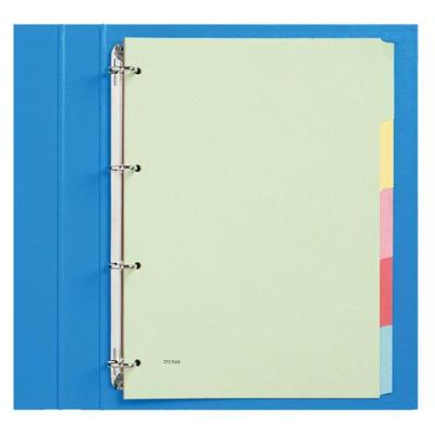 Tabbladen Qbasic 4-gaats karton 5-delig assorti karton | 50 stuks