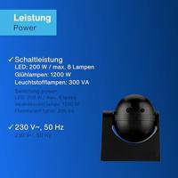 No4008297153184 Bewegingsmelder Zwart 1 stuk(s) - thumbnail