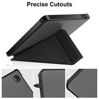 Lunso - Origami sleepcover hoes - Kobo Libra 2 (7 inch) - Grijs - thumbnail