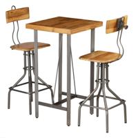 Barset massief gerecycled teakhout 3-delig - thumbnail