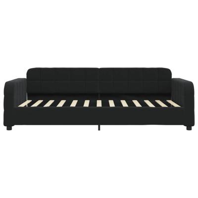 Slaapbank met matras 80x200 cm fluweel zwart