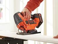 BLACK+DECKER BDCJS18E1 18V 2.5Ah Pendeldecoupeerzaag | 1x 18V 2.5Ah accu + 1A Lader | 1x Zaagblad - BDCJS18E1-QW - thumbnail