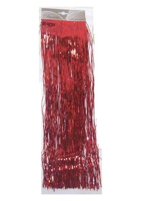 Decoris Lametta Vinyl Glans 50x40cm Kerstrood - thumbnail