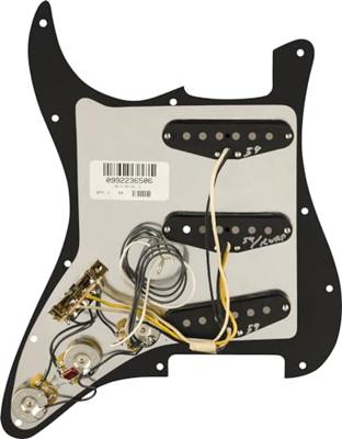 Fender Pre-Wired Strat Pickguard Pure Vintage &apos;59 RWRP Middle Black 11-Hole