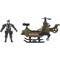 Johntoy leger speelset Army Forces helicopter legergroen - thumbnail