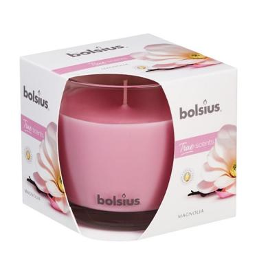 Bolsius True Scents Magnolia Geurkaars in Glas 9,5x9,5 cm