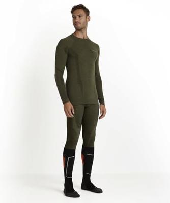 Falke LS Wool-Tech Shirt Heren Olive M