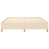 Boxspringframe stof crmekleurig 180x200 cm - thumbnail