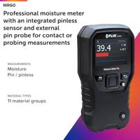 FLIR Profi-Feuchtemessgerät Materiaalvochtmeter Meetbereik bouwvochtigheid 0 tot 20 %Vol. Meetbereik houtvochtigheid (bereik) 7 tot 100 %Vol. - thumbnail