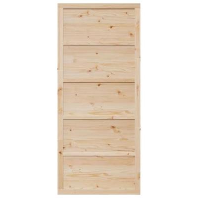 Schuifdeur Naturel 90 x 208 cm Massief grenenhout