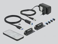 Delock 11483 HDMI-switch HDMI Toetsenbord, Muis, Besturing, Afstandsbediening 3840 x 2160 Pixel - thumbnail