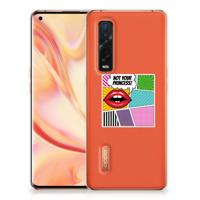 OPPO Find X2 Pro Silicone Back Cover Popart Princess - thumbnail