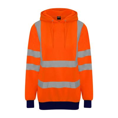 Reflecterende hoodie oranje - 4XL