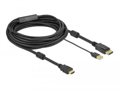 Delock 85967 HDMI naar DisplayPort kabel 4K 30 Hz 7 m