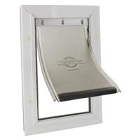 Petsafe hondenluik tot 100 kg aluminium wit - thumbnail