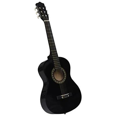 VidaXL Gitaar klassiek beginner en kinderen 1/2 34" zwart