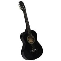 VidaXL Gitaar klassiek beginner en kinderen 1/2 34" zwart - thumbnail