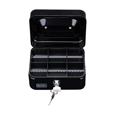 Black+Decker Geldkistje 15x8x11.8 cm Zwart