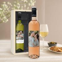 Wijnpakket met bedrukt etiket - Syrah en Sauvignon Blanc - thumbnail