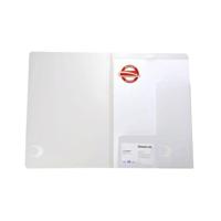 Offertemap Oxford A4 met insteektas 2 kleppen 0,5mm PP transparant | 10 stuks - thumbnail