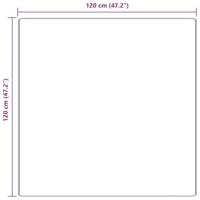 Antislip Shaggy Tapijt Grijs 120 x 120 cm PP - thumbnail