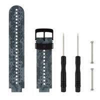 Siliconen sport polsband voor Garmin Forerunner 235 (zwart grijs) - thumbnail