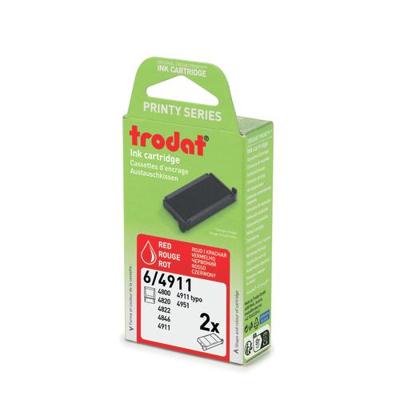 Stempelkussen trodat printy 64911 2 stuks rood Stempelkussen trodat printy 64911 2 stuks rood