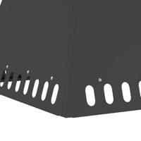 Vuurkorf Zwart 60 x 60 x 50 cm Koudgewalst staal - thumbnail