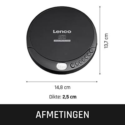 Lenco CD-200 Discman Zwart - thumbnail