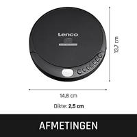 Lenco CD-200 Discman CD, CD-RW, MP3 Acculaadfunctie Zwart - thumbnail