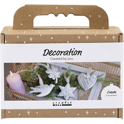 Creativ Company Mini hobbyset decoratie, kerstdecoratie, silver metal, 1 doos Creativ Company Mini hobbyset decoratie, kerstdecoratie, silver metal, 1 doos