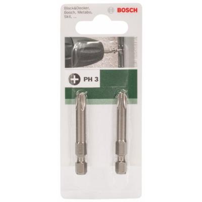 Bosch Accessoires Schroefbit voor Phillips-kruiskopschroeven | PH3 | 49mm | 1/4" | Zeskant - 2609255921