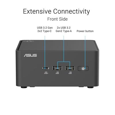 Asus Barebone NUC 15 PRO+ RNUC15CRSU700002 Intel® Core™ Ultra 7 (Series 2) 255H 5.1 GHz Intel ARC™ 140T 90AR00P3-M00040