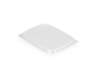 Deksel Saus bakjes 108mm rechthoekig transparant