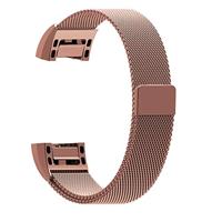 Fitbit Charge 2 milanese bandje - Maat: Large - Rosé goud - thumbnail