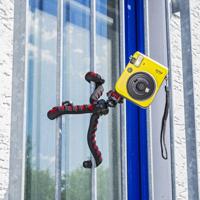 Mantona kaleido Flex 21402 Flex Statief met hoogwaardige 360° kogelkop, geschikt voor digitale en videocamera's, smartphones en actiecamera's, sundown rood - thumbnail