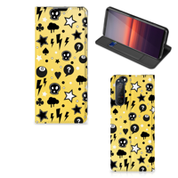 Mobiel BookCase Sony Xperia 5 II Punk Geel - thumbnail