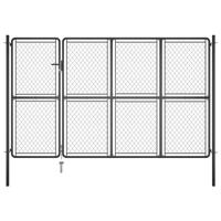 vidaXL Poort 200x350 cm staal antraciet - thumbnail