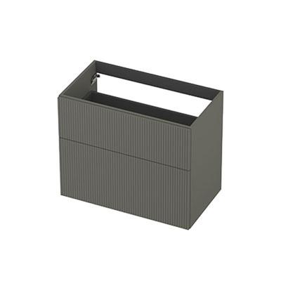 INK - Onderkast 2L A-sym Gelakt Gefr. Front - 800x450x650 Mm - Mat Beton Groen