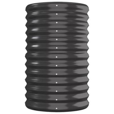 VidaXL Plantenbak 260x40x68 cm gegalvaniseerd staal antracietkleurig