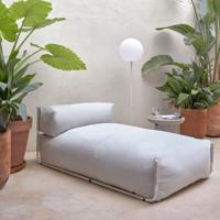 Kave Home Modulaire Outdoor Bank 'Square' Chaise Longue, kleur Lichtgrijs - thumbnail