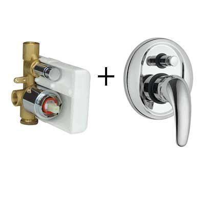 Tres Mono 2000 inbouw douchekraan met omsteller chroom 07218012