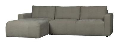 vtwonen Loungebank 'Bar' Links, Washed look, kleur Warm Grijs